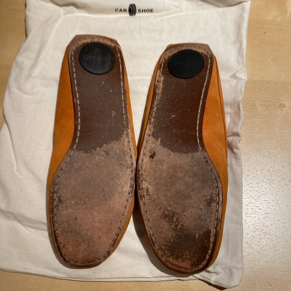 Orange suede The Original car shoe - part of Prada brand - Picture 3 of 3